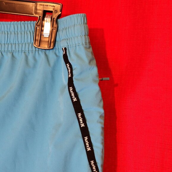 Hurley Men's Exist Slash Lightweight Sport Shorts Blue Size Small - Picture 3 of 11